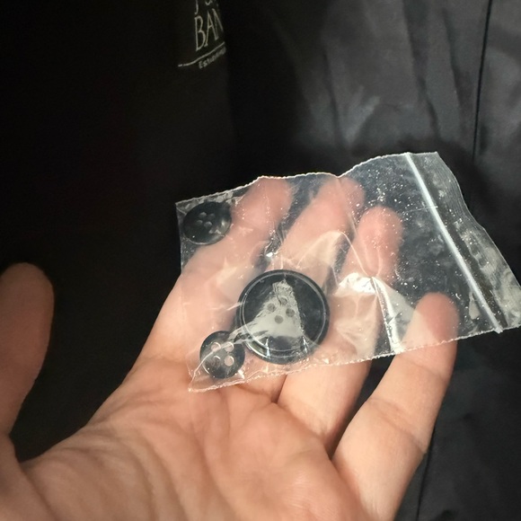 Jos. A. Bank Black 100%Wool Overcoat Men's 44L Minimalist Classic Tailored Coat - Picture 6 of 8